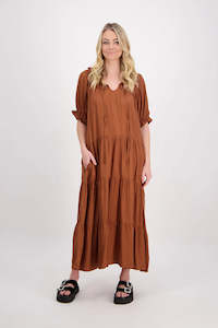 Briarwood: Philomena Dress. Tan