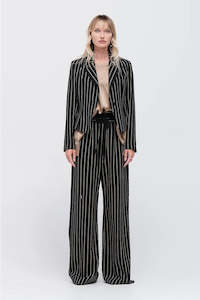 Womenswear: Taylor: Station Pant - Camel Stripe