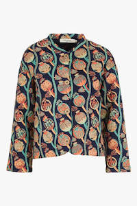 Nice Things: Iznik Print Quilted Jacket.