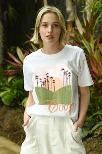 Coop: Private Island T-Shirt. White.