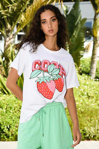 Womenswear: Coop: Berry Nice T-Shirt. White