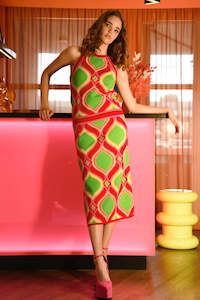 Womenswear: Coop: Glow Getter Skirt. Pink&Lime.