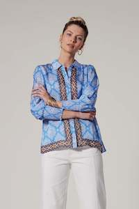 Loobies Story: Anacapri Shirt. Blue Belle Multi.