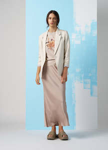 Madly Sweetly: Sabine Skirt . Taupe.