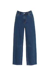 Womenswear: Madley Sweetly: Moto Denim Jean. Mid Wash.