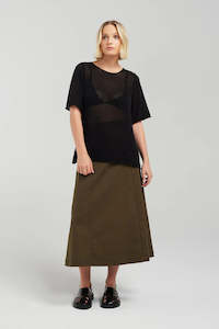 NYNE: Maggie Skirt. Khaki.