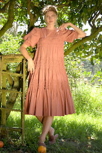 Trelise Cooper: In A Scrunch Dress. Rosewood.