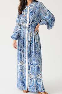 Tuesday: Yoyo Dress. Blue Paisley.