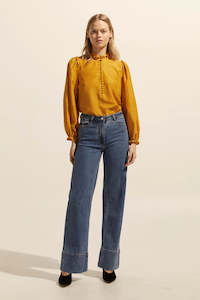 Womenswear: Zoe Kratzmann: magnet jean - mid wash denim