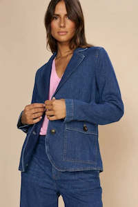 Womenswear: Mosh Mosh:  Mary Stina Blazer. Denim