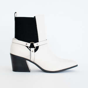 Shoe: Vala Harness Bone Black