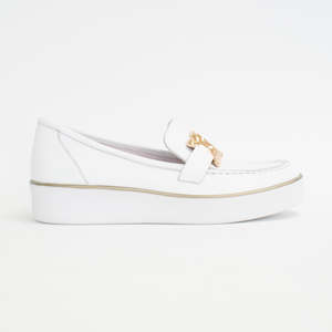 Shoe: Zurina White White Sole