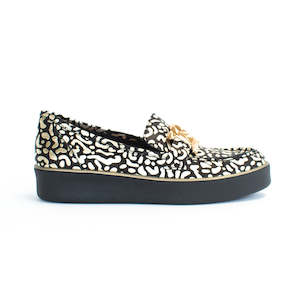 Zurina Black and Gold Leopard