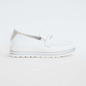 Shoe: Vices White Silver