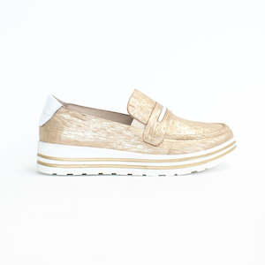 Shoe: Vices Gold Sparks-White