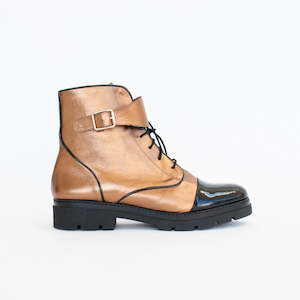 Shoe: Sanabria Bronze Patent