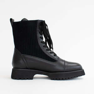 Shoe: Gatherer Black Knit Combo