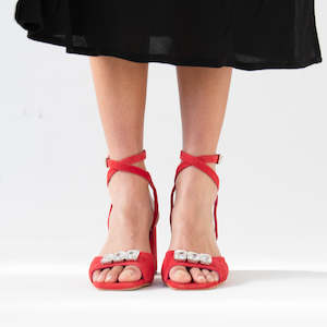 Shoe: Bonnie Red Suede