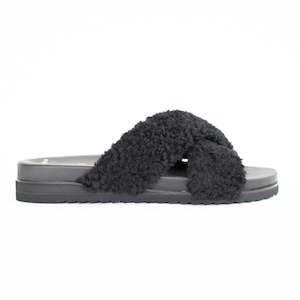 Shoe: Rebel Black Shearling