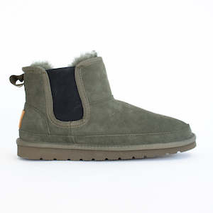 Saint Dark Olive Suede