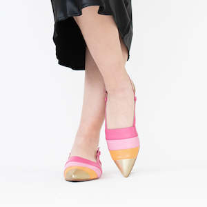 Shoe: Malaga Pink Stripe