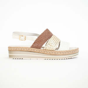 Shoe: Anikos Beige Multi