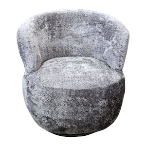 Cruiz Swivel Chair Grey