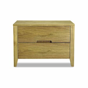 Contemporary Side Bed Table with Natural Oak veneer – N9602