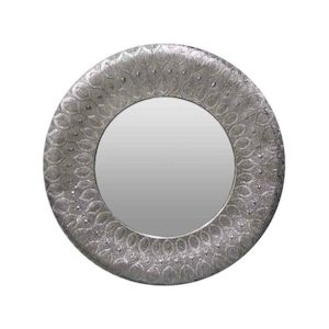 Panama Mirror Round Silver