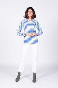 Emilia Top - Blue Stripe