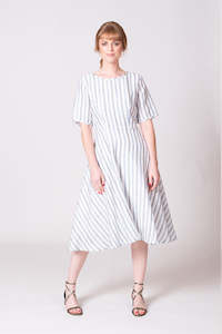 Rio Dress - Blue/White Stripe