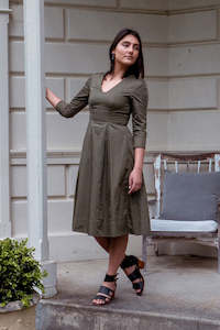 Gisele Dress - Khaki