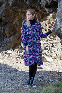 Ellen Dress - Pansy Print