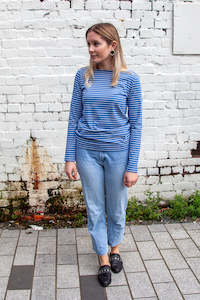 Alisa Top - Blue Stripe