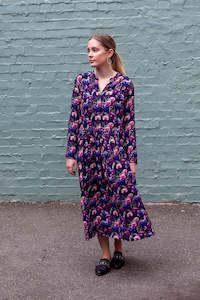 Clothing accessory: Frances Dress - Pansy Print