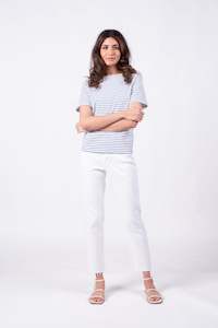 Alisa Top S/S - French Stripe