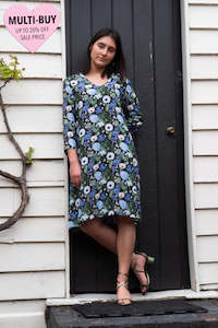 Florence Dress - Blue Floral