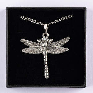 Dragonfly pewter pendant