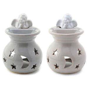 Eden Moon and Stars Cherub Ceramic Oil and Wax Burner