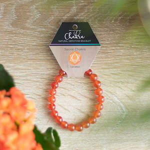 Gemstones and Crystals: Sacral Chakra Carnelian Gemstone Bracelet