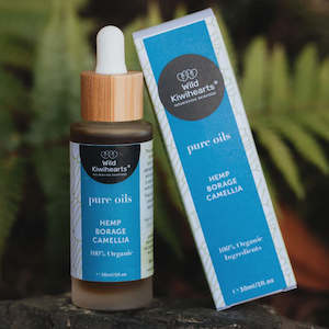 Pure Oils Hemp, Borage And Camellia 100% Organic 30ml