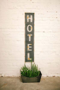 Metal Hotel Sign