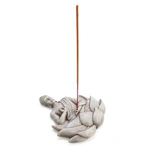 Incense Burners: Stone Buddha Incense Burner