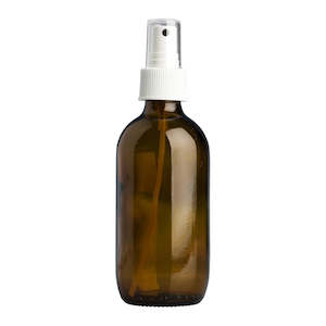 100ml Amber Disp Btl & 24mm White Ribbed Mist