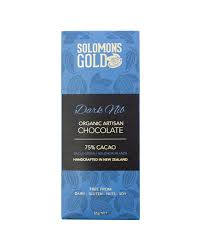 Serious Spring Savings: Solomons Gold Dark Nib 75% (GF,DF,SF, Nut Free) 55g