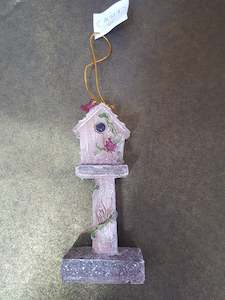 Rustic Bird House Hanger