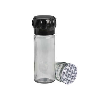 100ml Spice Glass Jar & 41mm Black Grinder Top