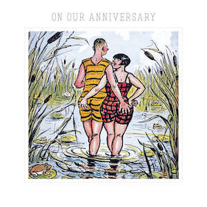 Greeting Cards: Museums & Galleries - Rund Um's Freibad - Anniversary Card