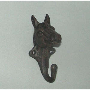 Decor: 12cm Horse Head Hook