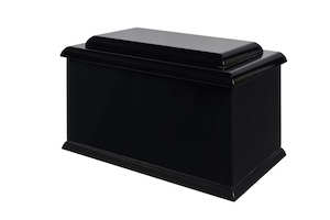 Black Gloss Urn Raised Lid